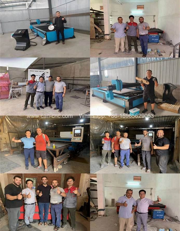 plasma plate cutting machine customer's good feedback