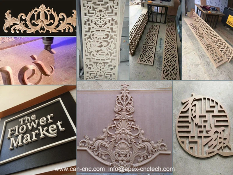 atc cnc router for wood working application samples