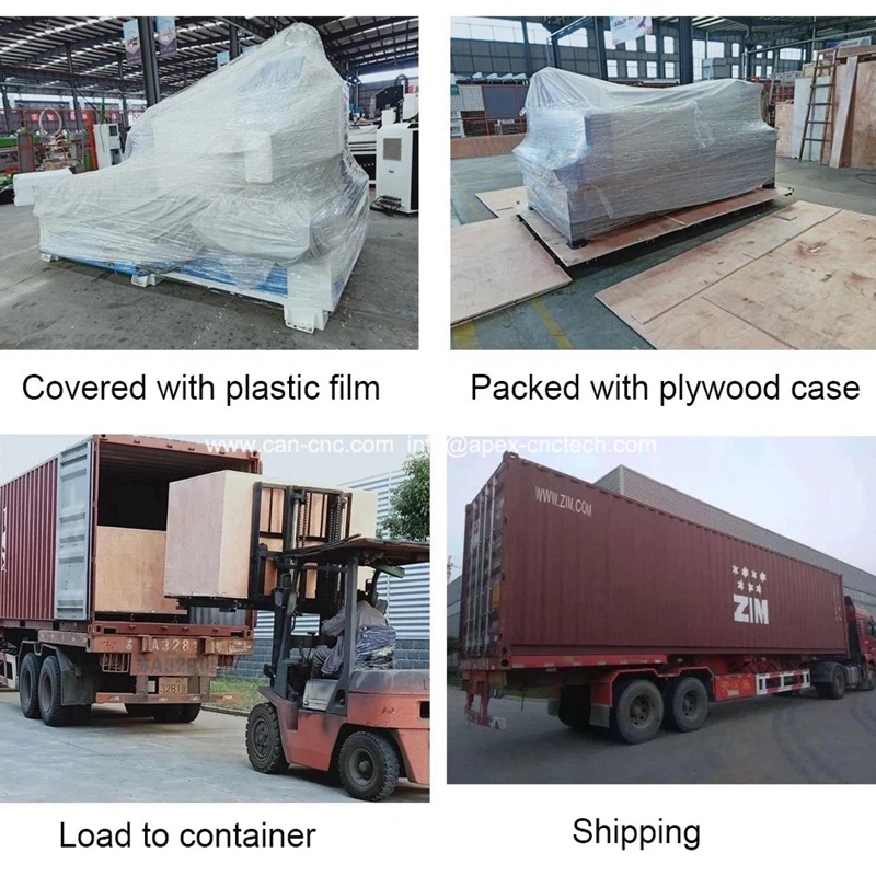 atc cnc router for wood working package and cabinets delivery