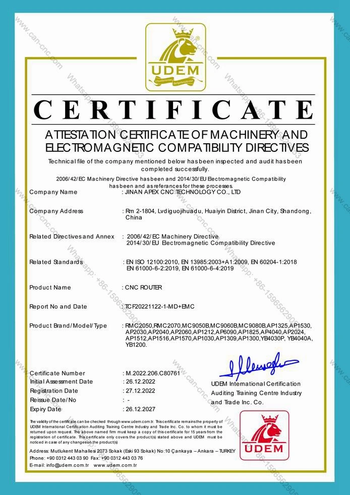 1325 3 axis CNC router CE Certificate 1325 3 axis CNC router CE Certificate