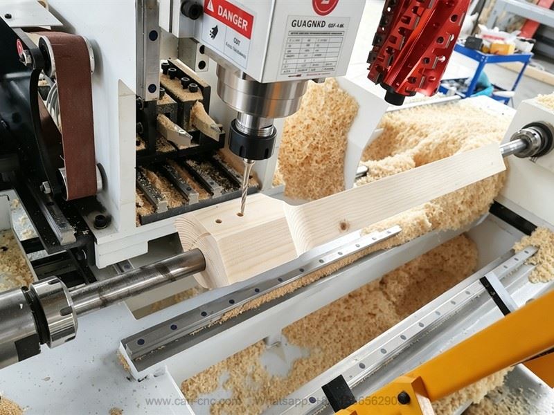 High Cost Performance 7-in-1 Wood Lathe With Carving, Planing & Polishing Functions (2)