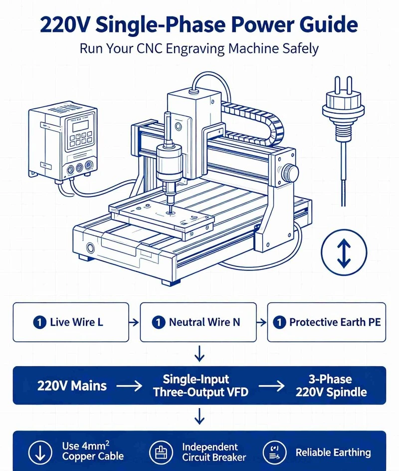 How to Run CNC Router on 220V SinglePhase Power 3 How to Run CNC Router on 220V SinglePhase Power 3