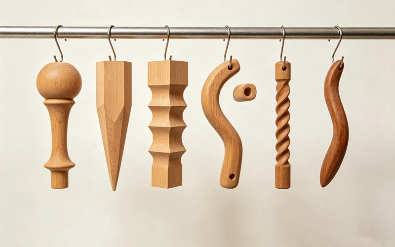 Wooden crafts-decoration columns wooden handles 1 Wooden crafts-decoration columns wooden handles 1