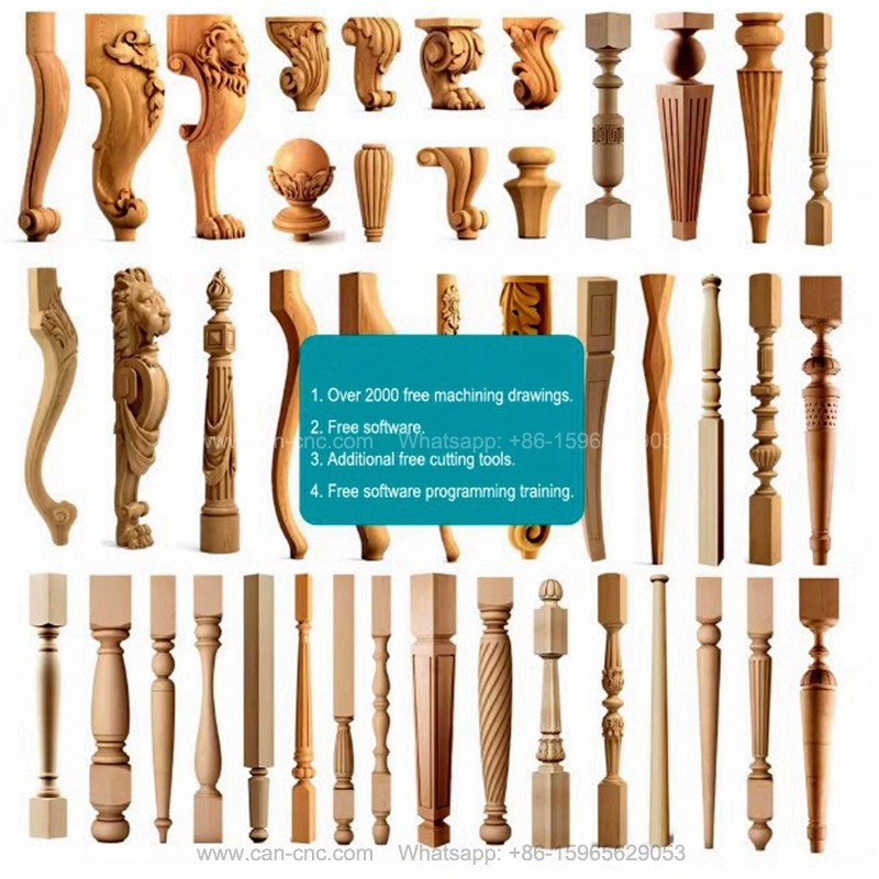 wood cnc lathe for turning and milling (3)