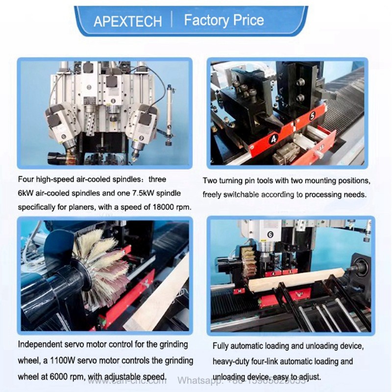 wood cnc lathe for turning and milling (4)